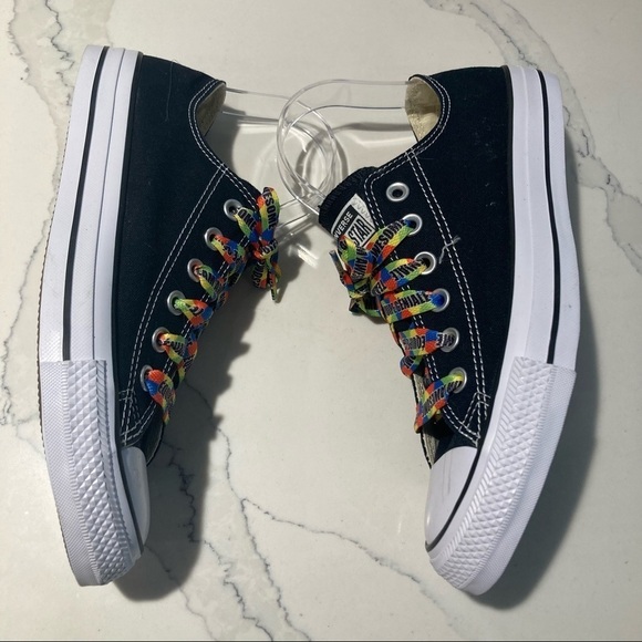 CONVERSE All Star Sz  8.5 Bilingual Awesome Team Laces Sneakers NWOT - Picture 6 of 12